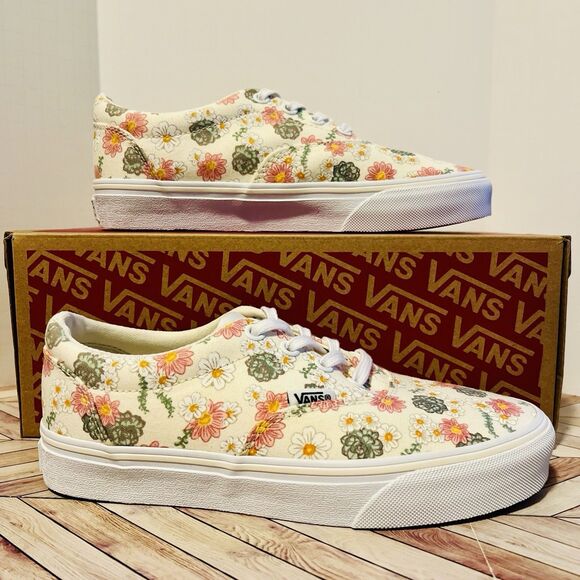 Vans Doheny Desert Floral Marshmallow Womens 6 Sneaker Shoe Low Top VN0A5HYNFS8 - Picture 2 of 10